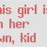 This girl is on her own, kid