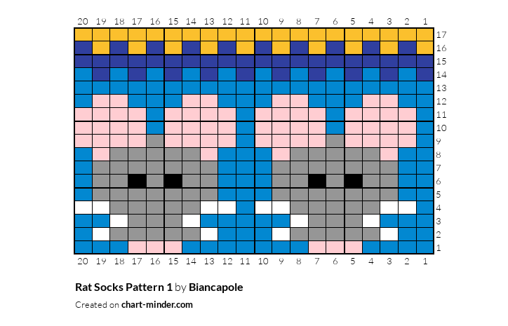Rat Socks Pattern 1