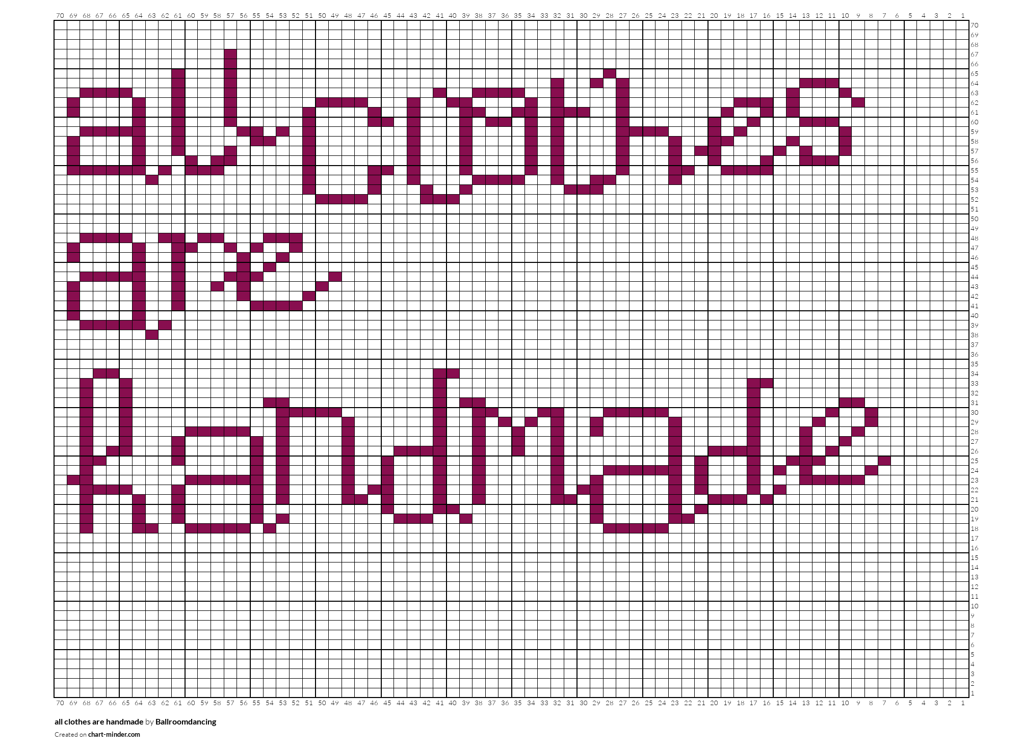 all clothes are handmade