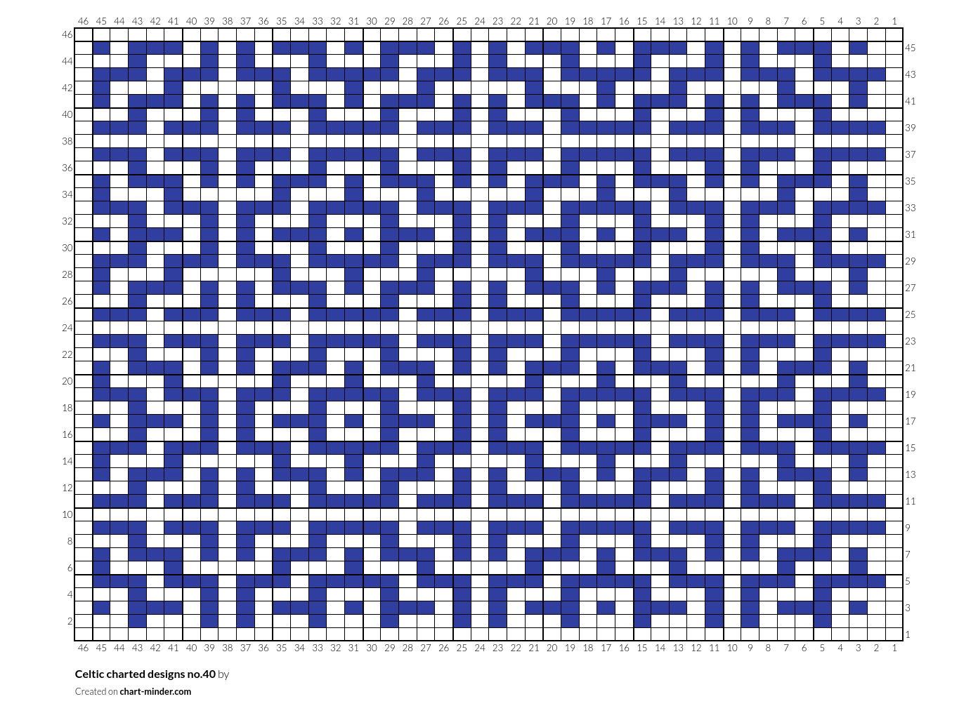Celtic charted designs no.40
