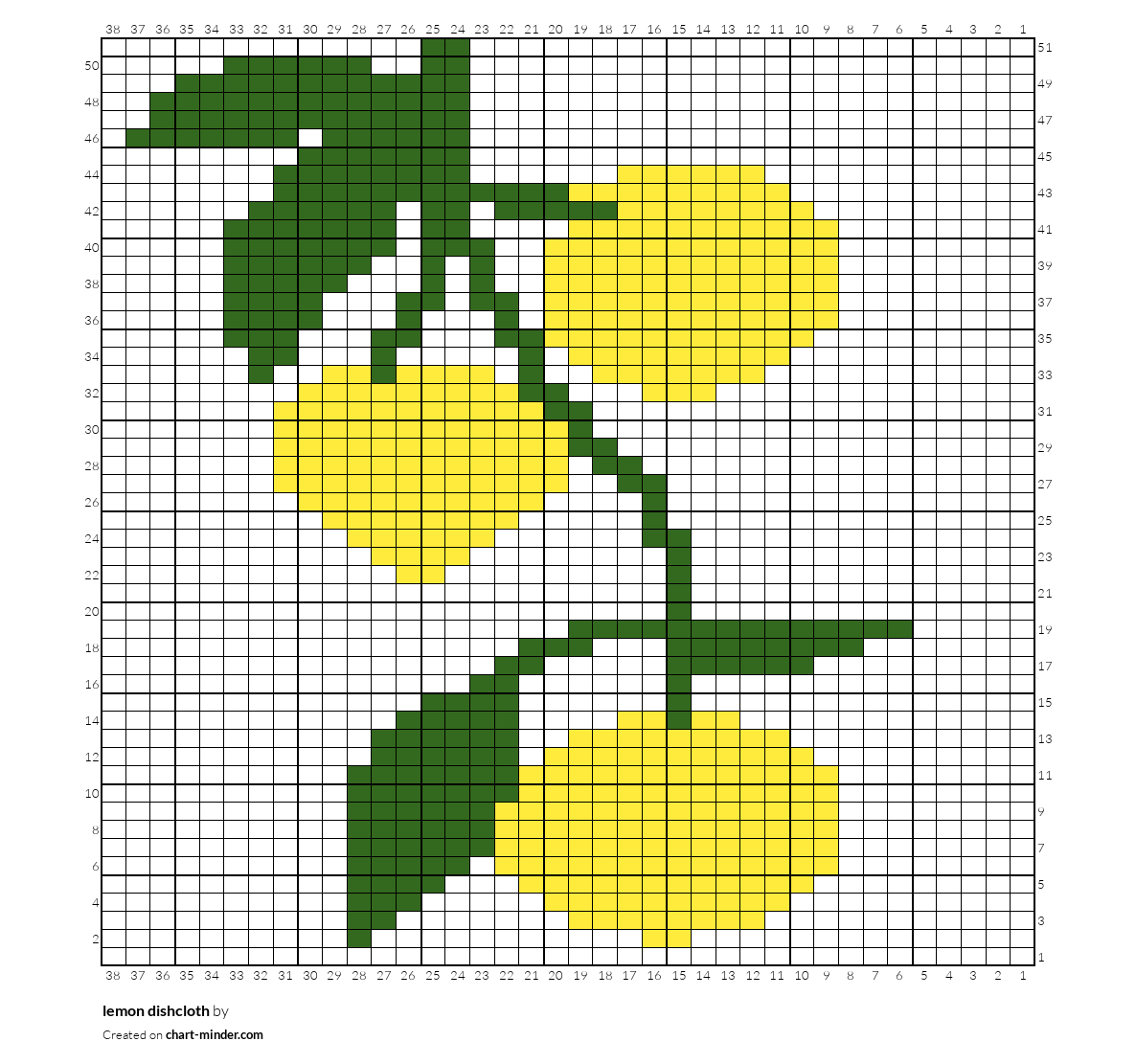 lemon dishcloth