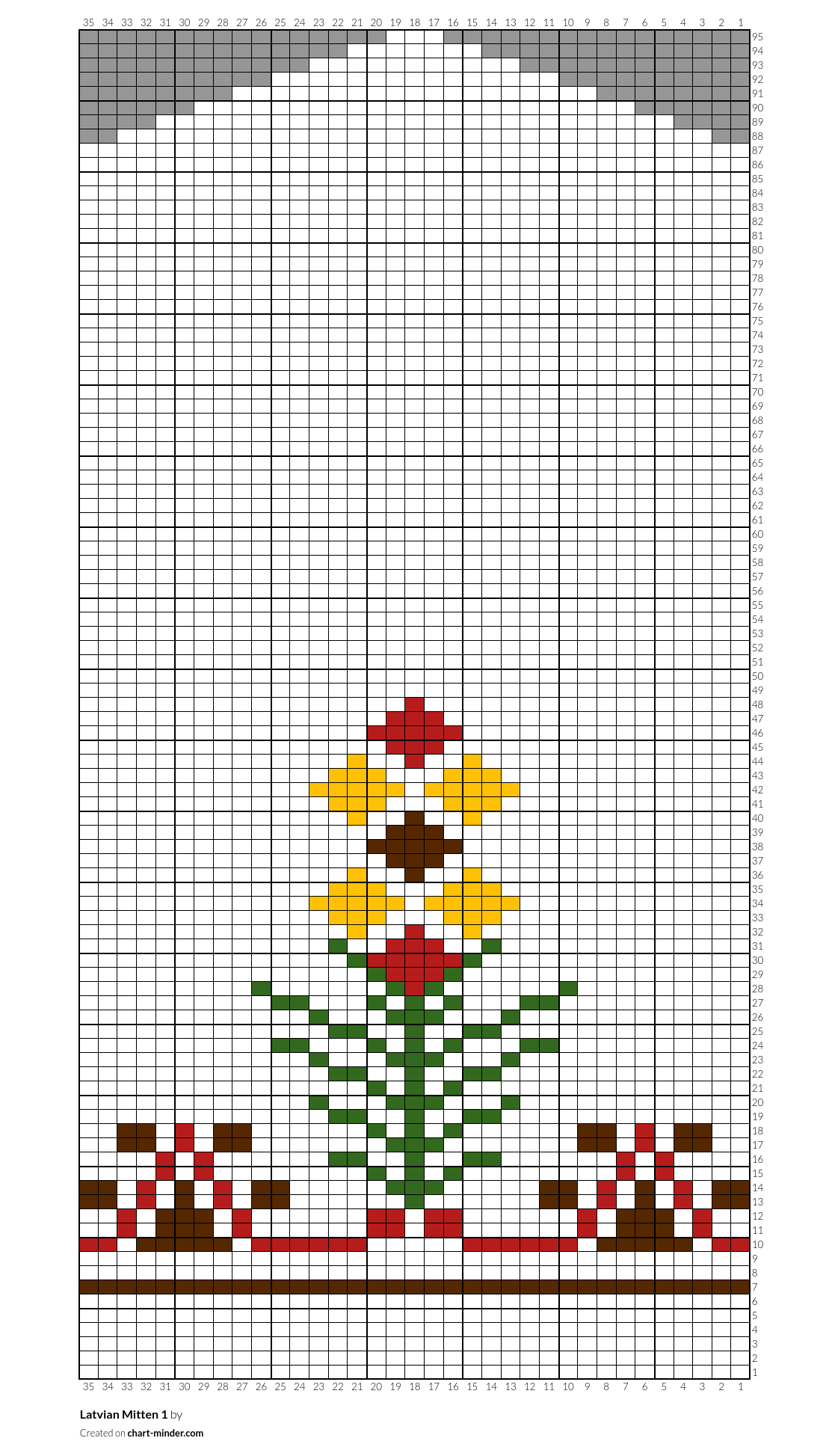 Latvian Mitten 1 