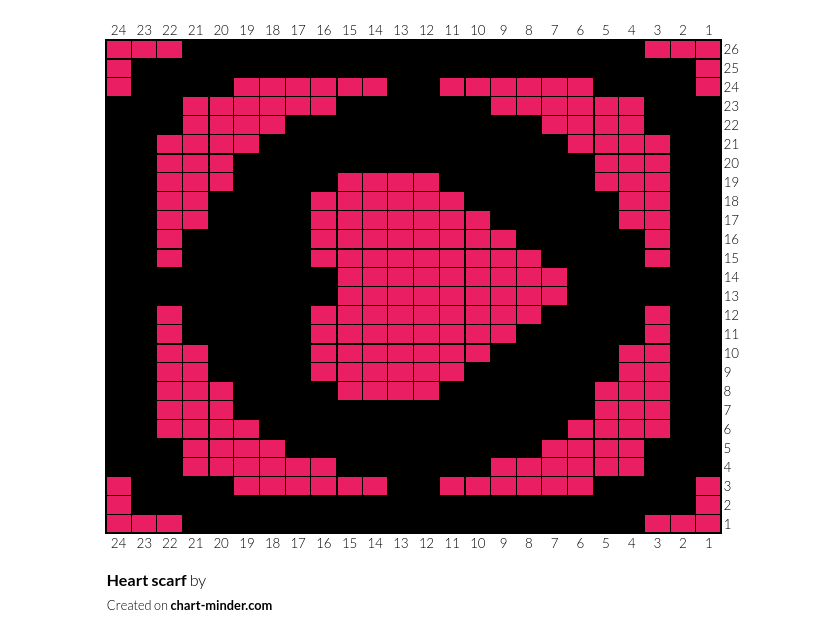 Heart scarf
