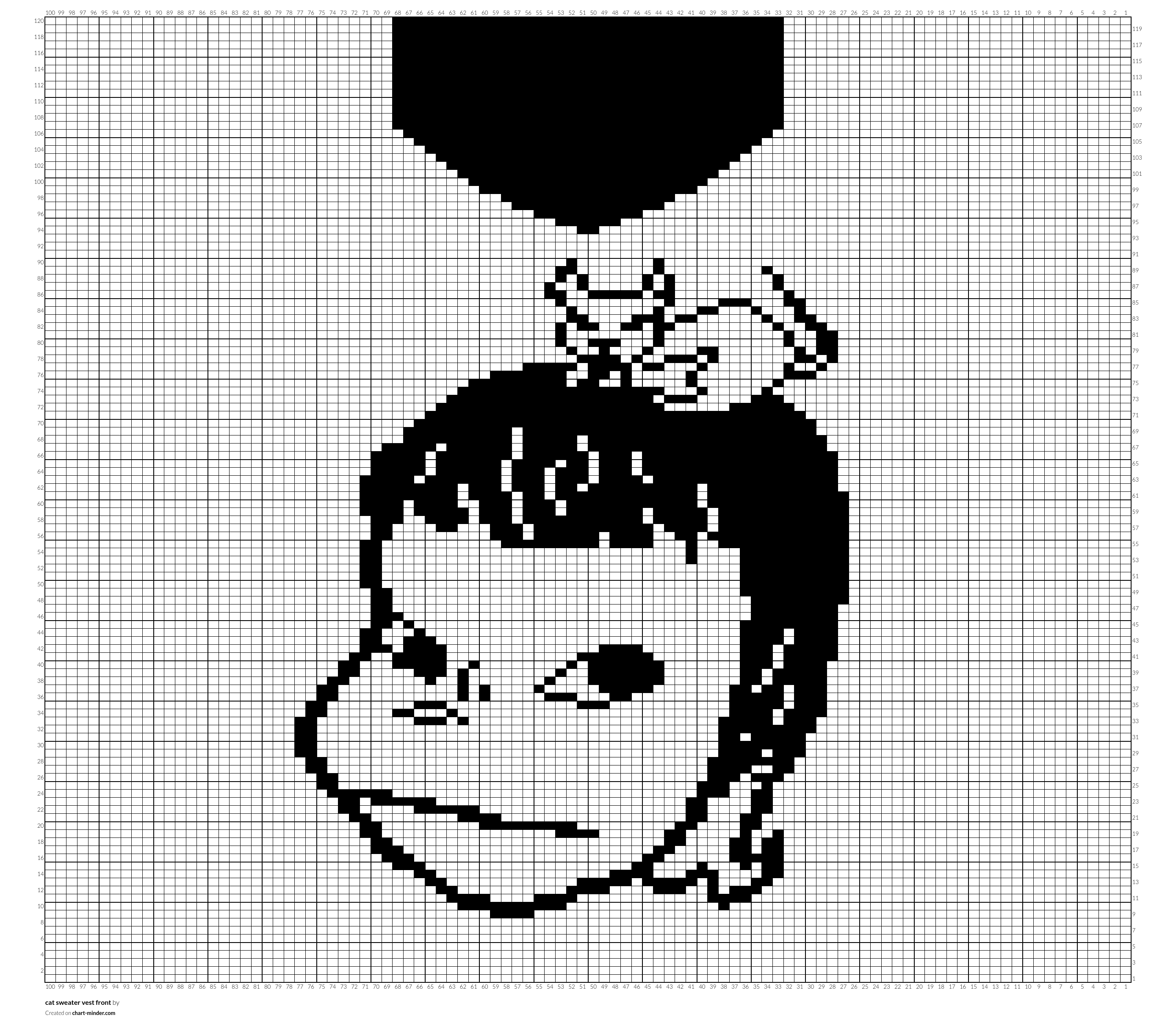 cat sweater vest front