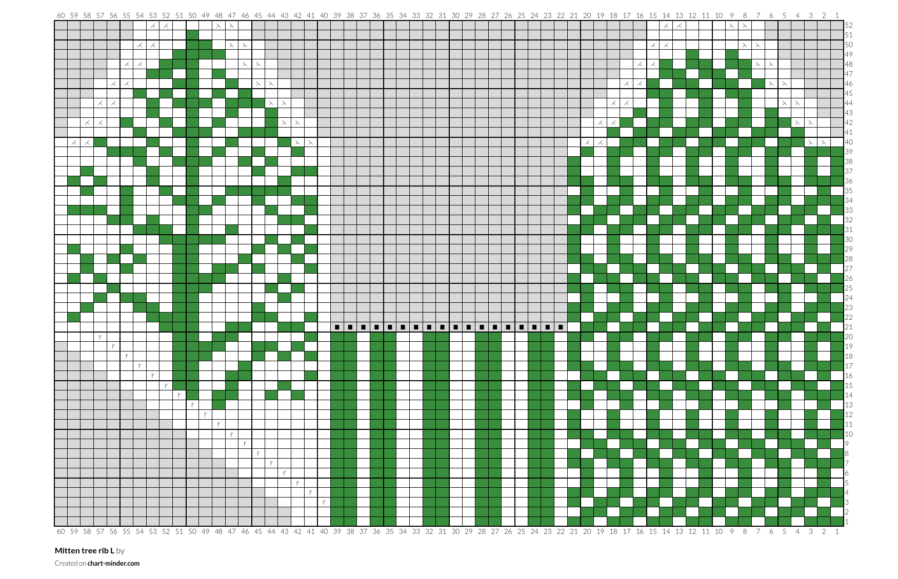 Mitten tree rib L