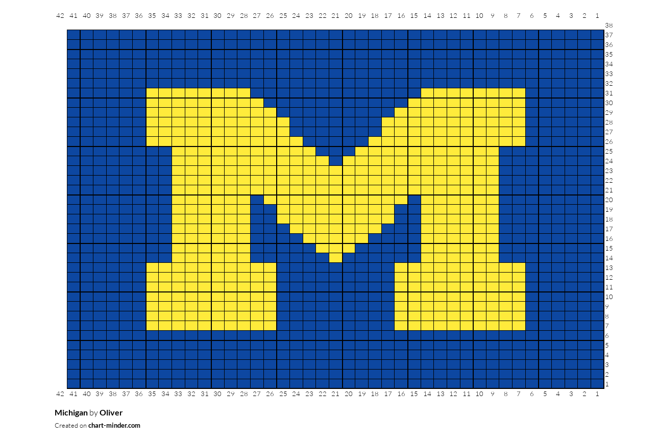 Michigan with stripe