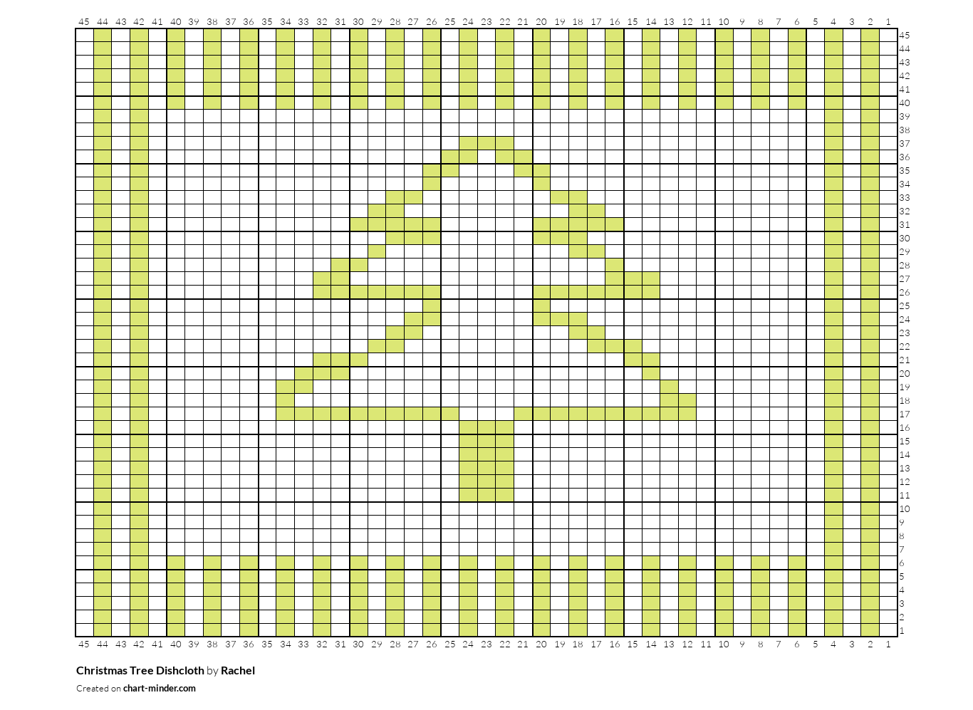 Christmas Tree Dishcloth