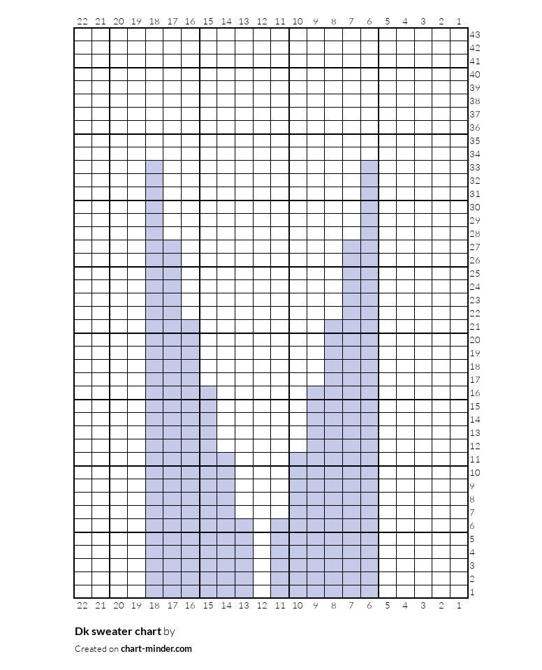 Dk sweater chart