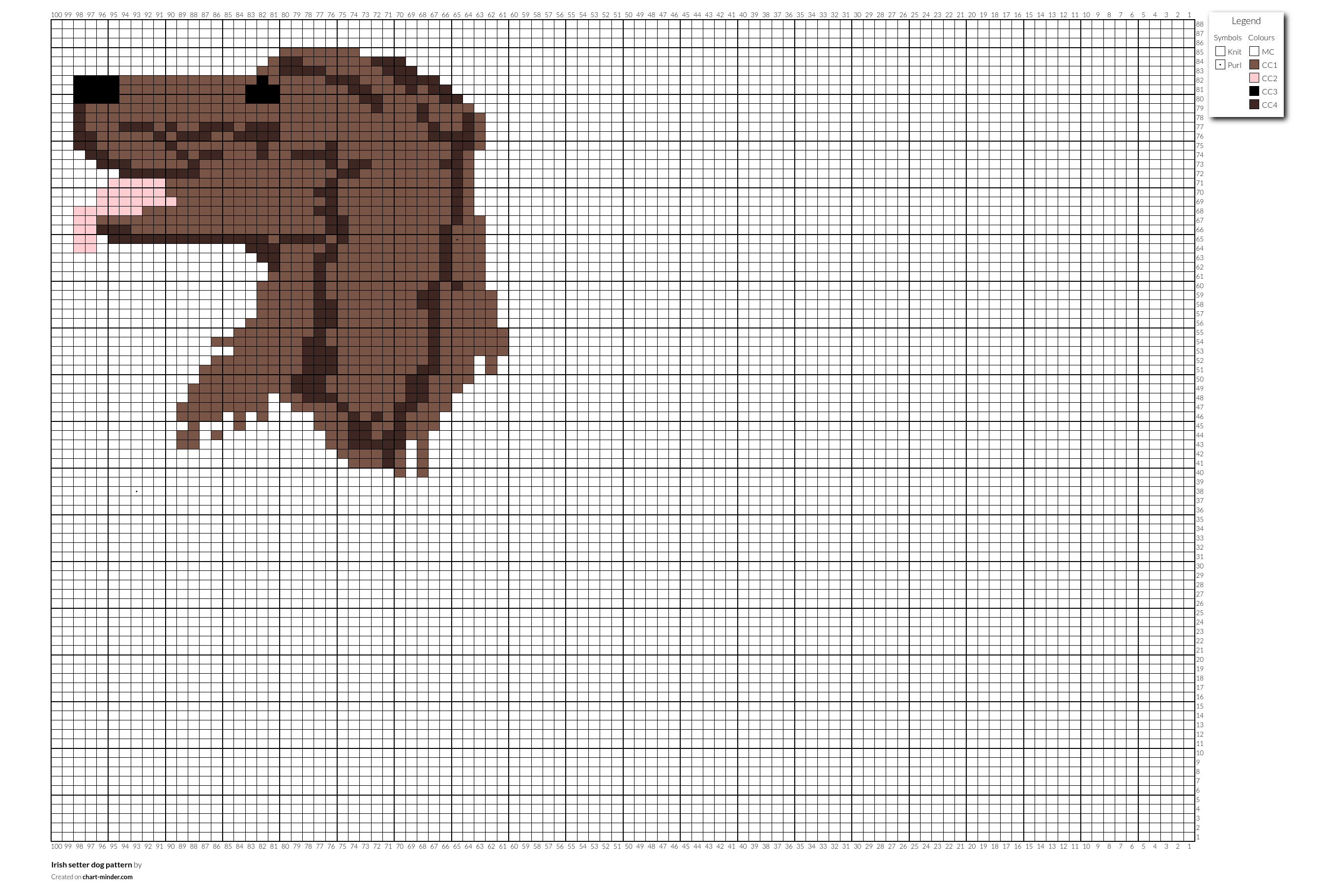 Irish setter dog pattern