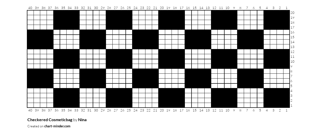 Checkered Cosmeticbag