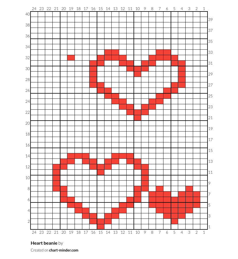 Heart beanie