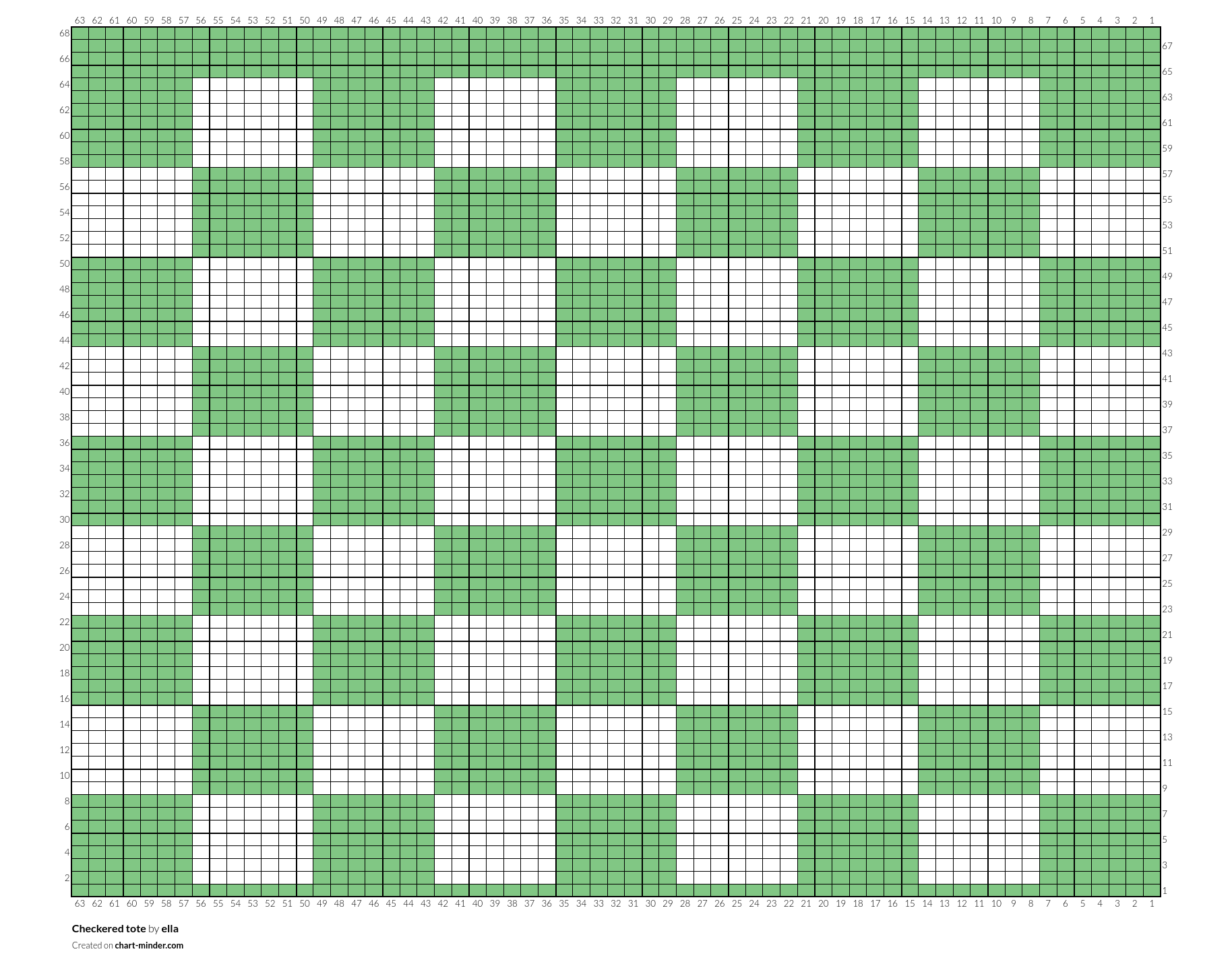 Checkered tote