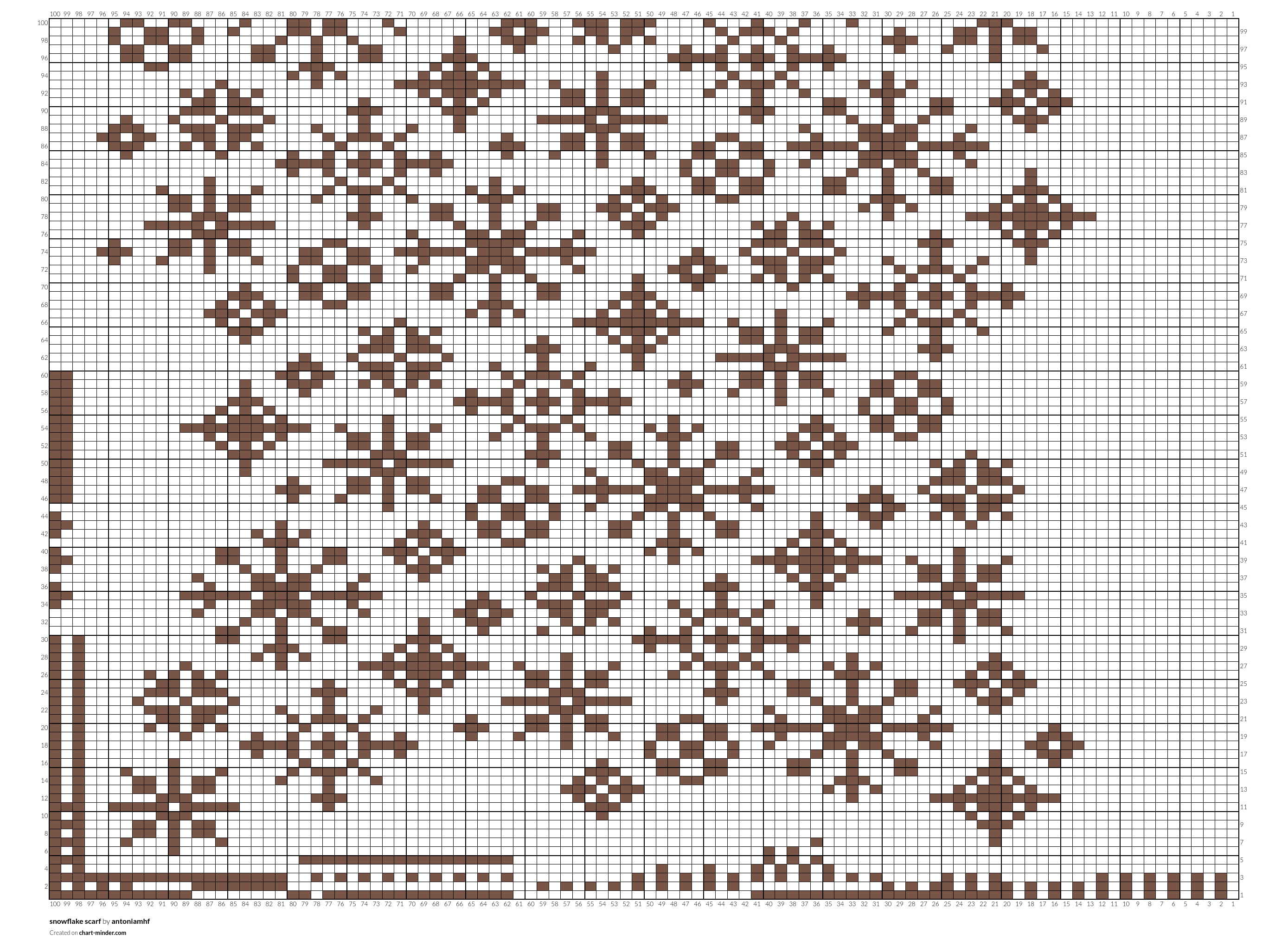 snowflake scarf