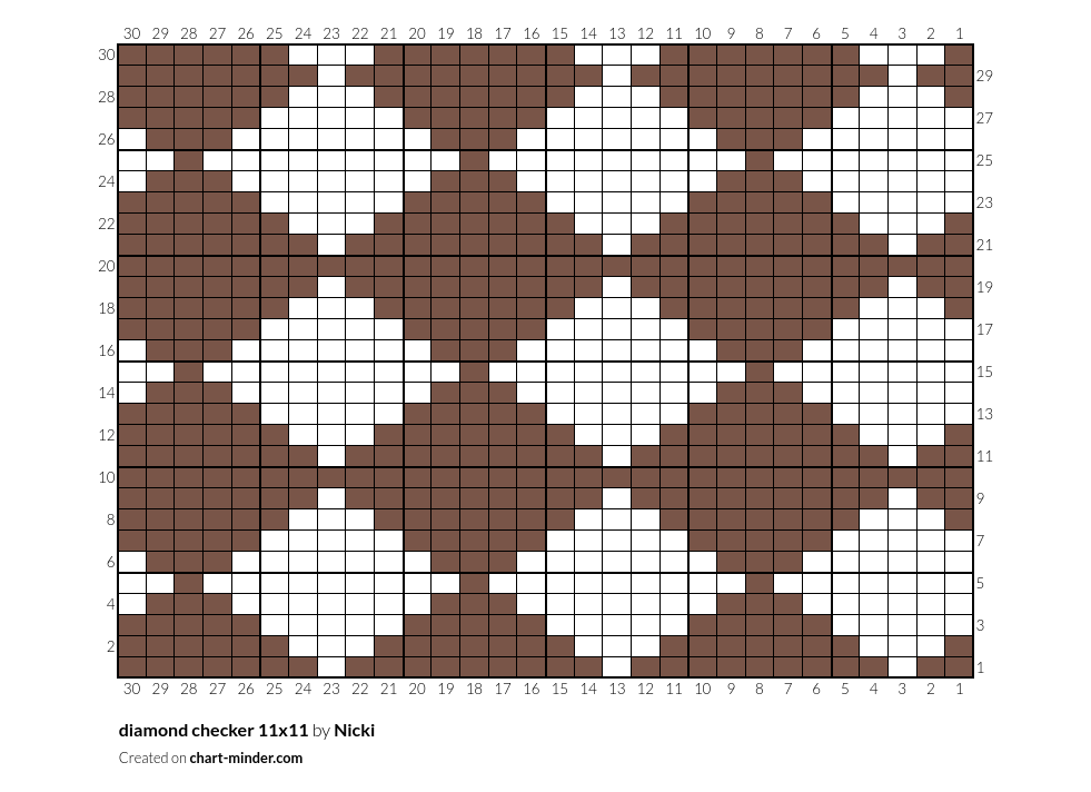 diamond checker 11x11