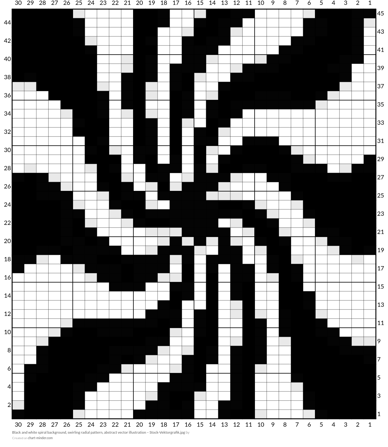 Black and white spiral background, swirling radial pattern, abstract vector illustration – Stock-Vektorgrafik.jpg