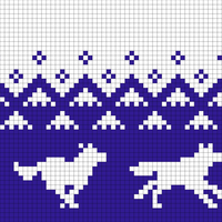 NEW Running Wolves (50 stitches)