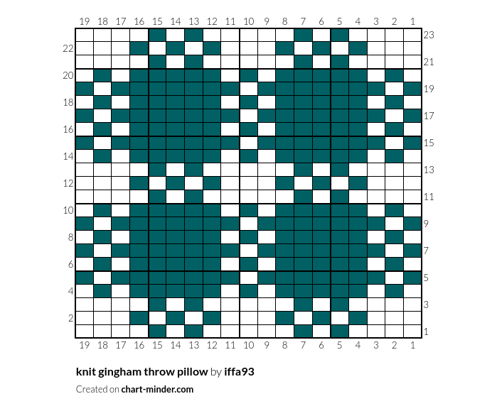 knit gingham throw pillow