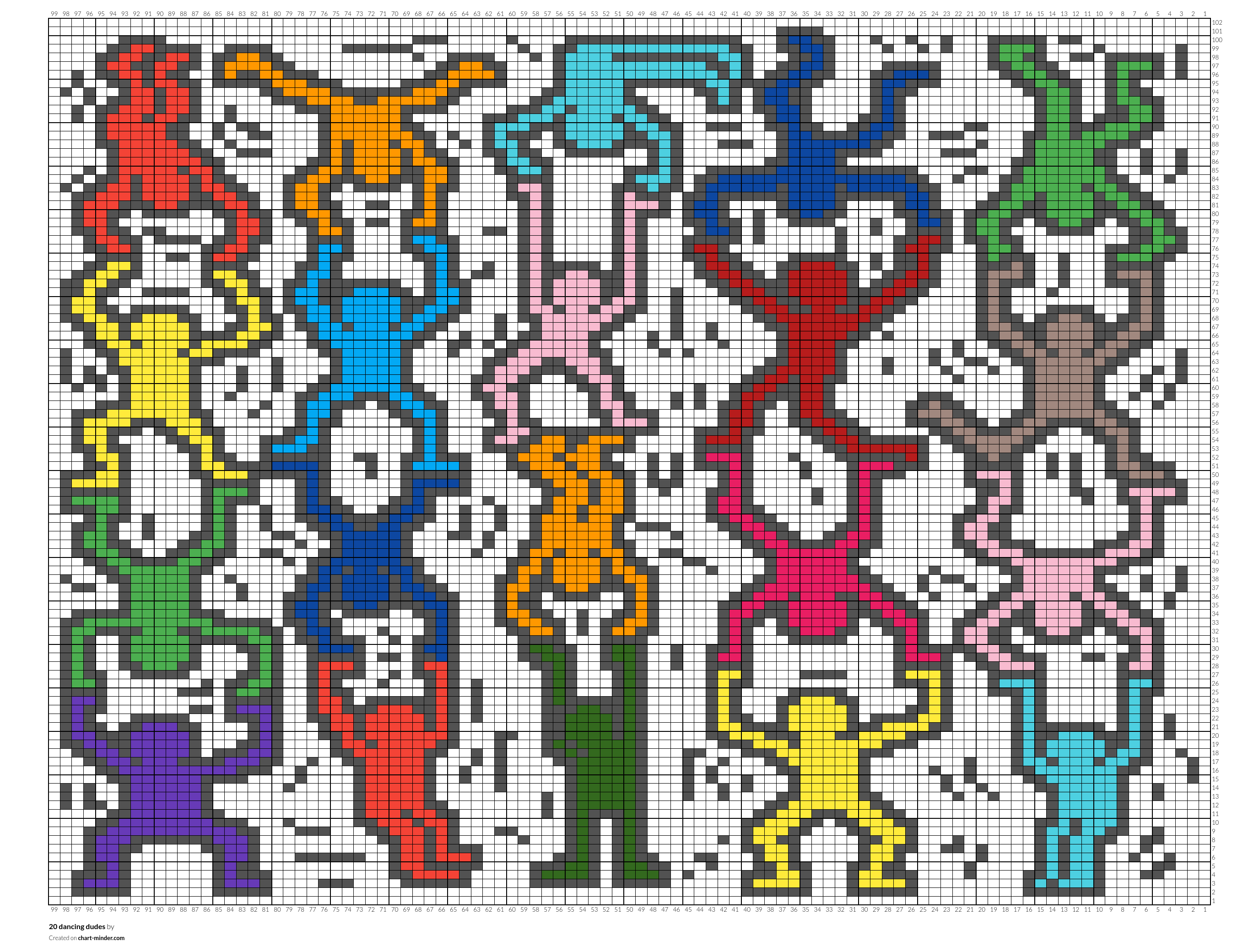 20 dancing dudes