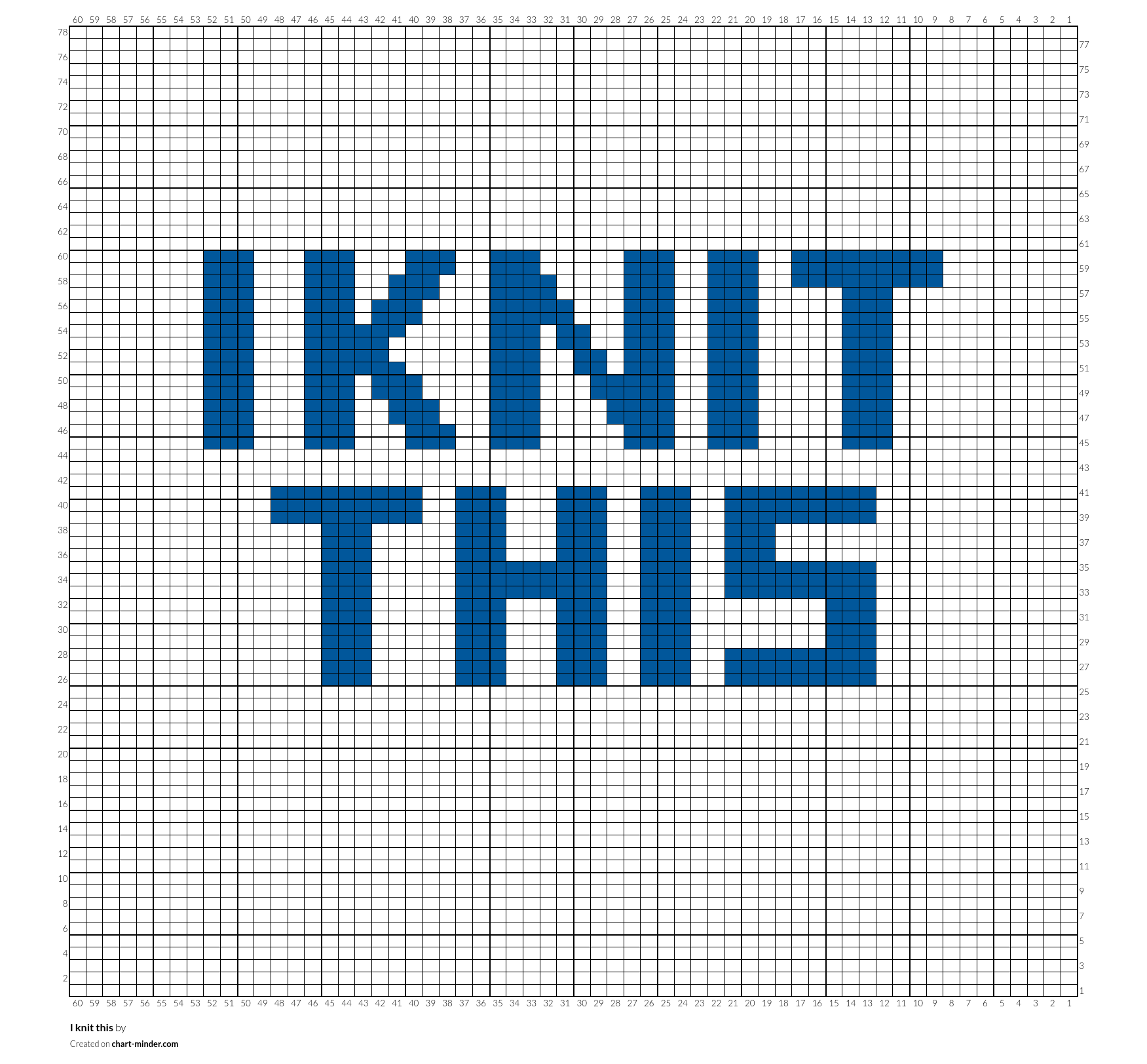 I knit this