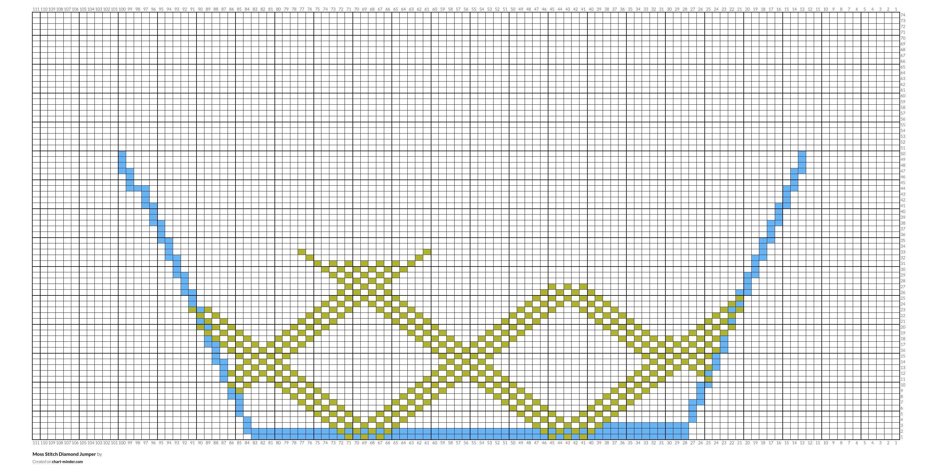 Moss Stitch Diamond Jumper