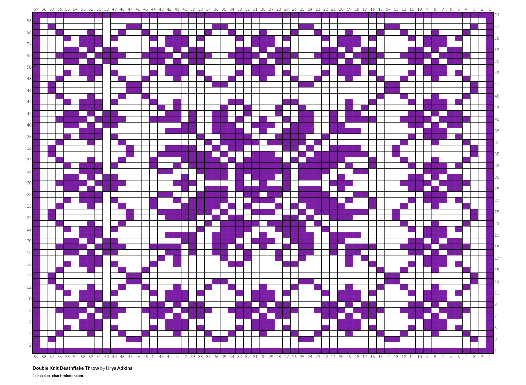 Double Knit Deathflake Throw