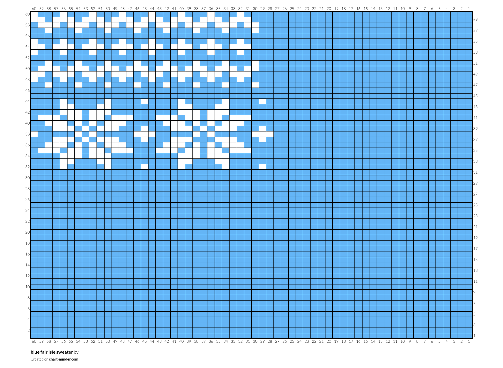 blue fair isle sweater