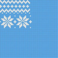 blue fair isle sweater