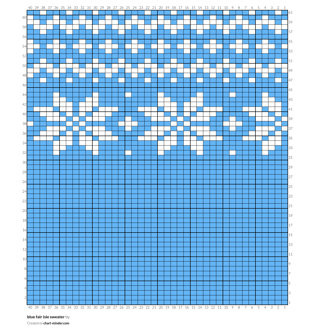 blue fair isle sweater