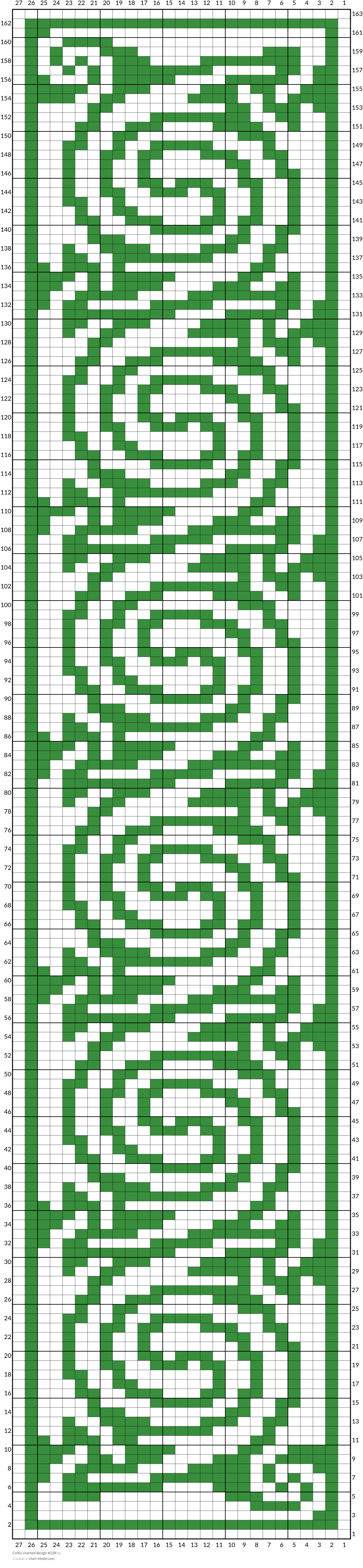 Celtic charted design #228