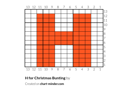 H for Christmas Bunting 