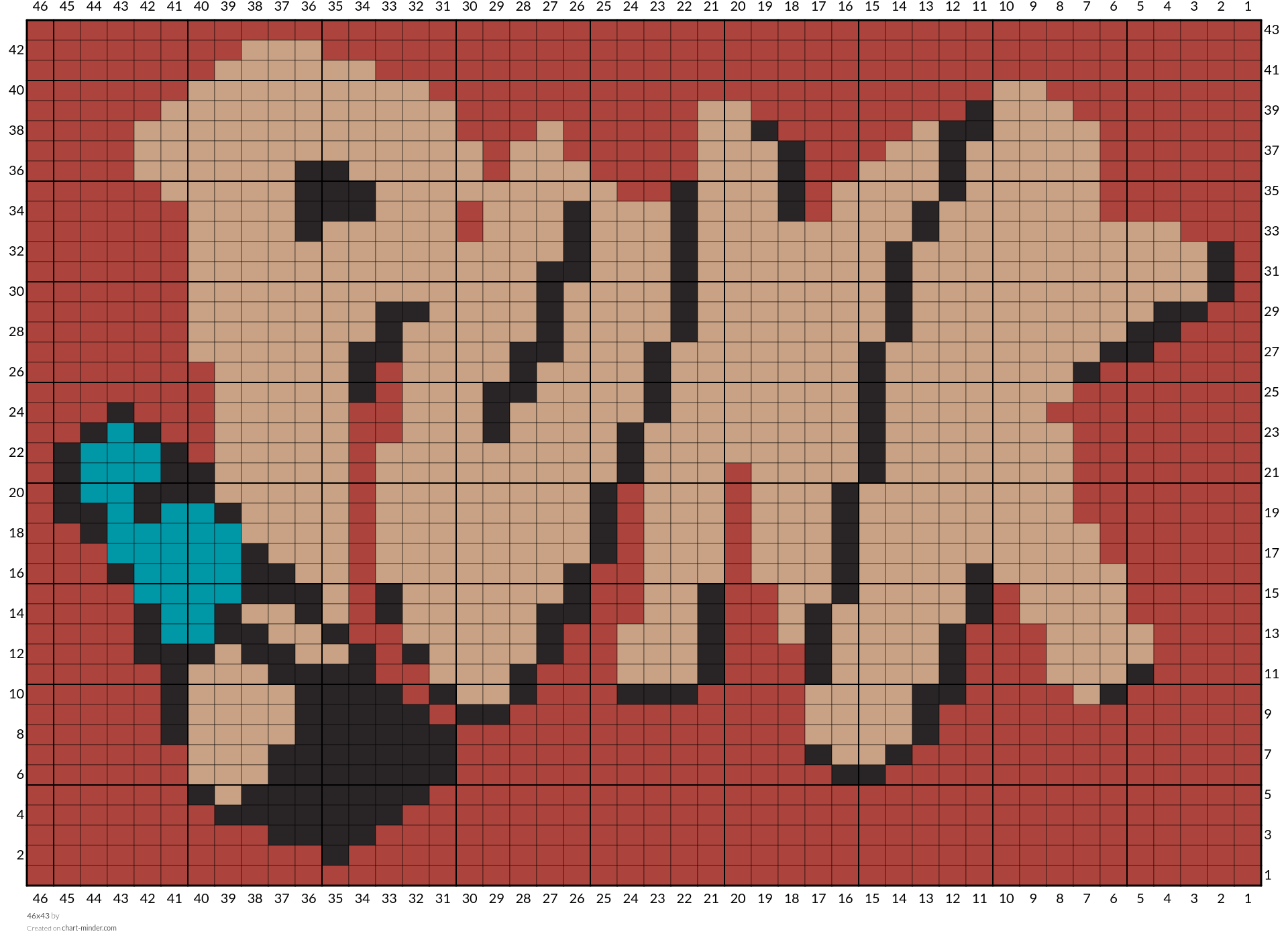46x43