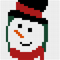 Large Snowman Face