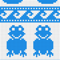 Frog Scarf Template