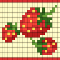Three strawberry
