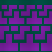 Geometric block T zig zag 2