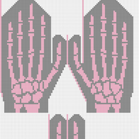Skeleton Mittons