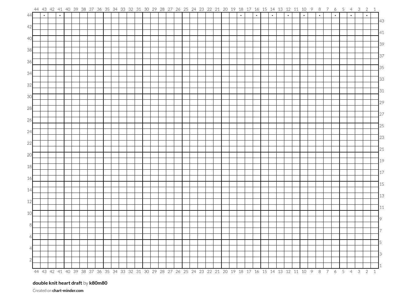 double knit heart draft