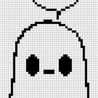 Cute awkward ghost Halloween