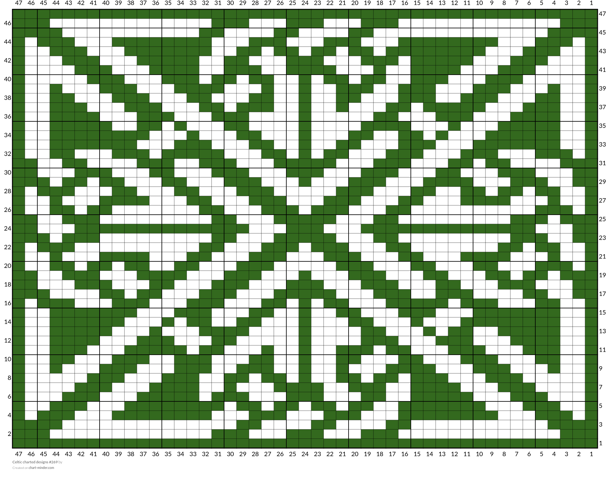 Celtic charted designs #269
