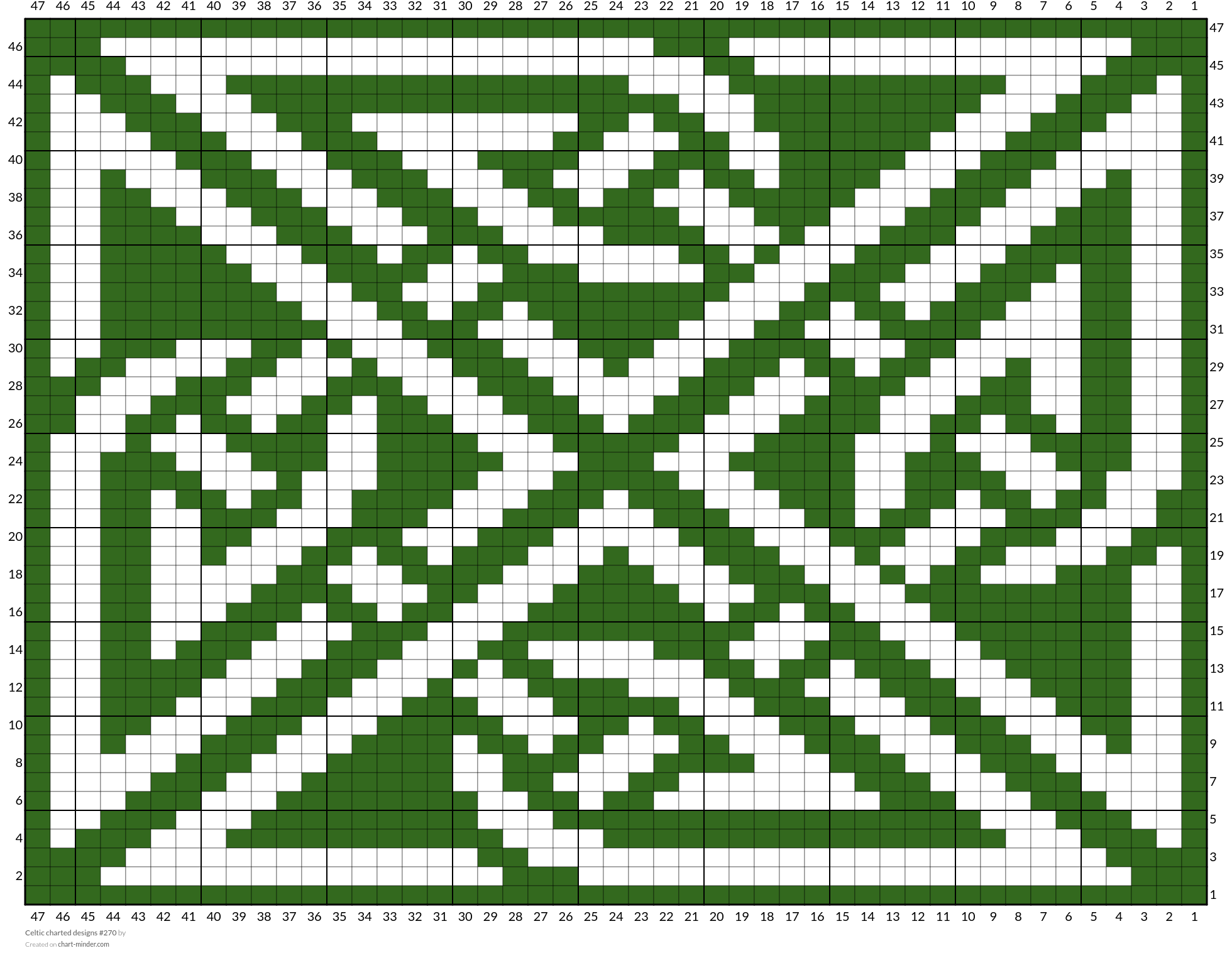 Celtic charted designs #270