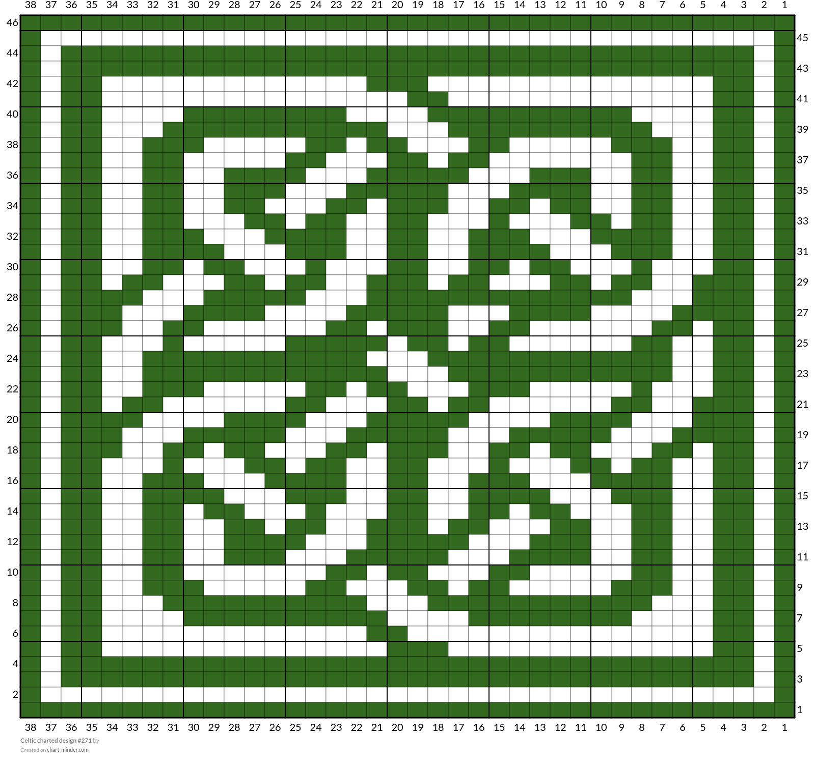 Celtic charted design #271