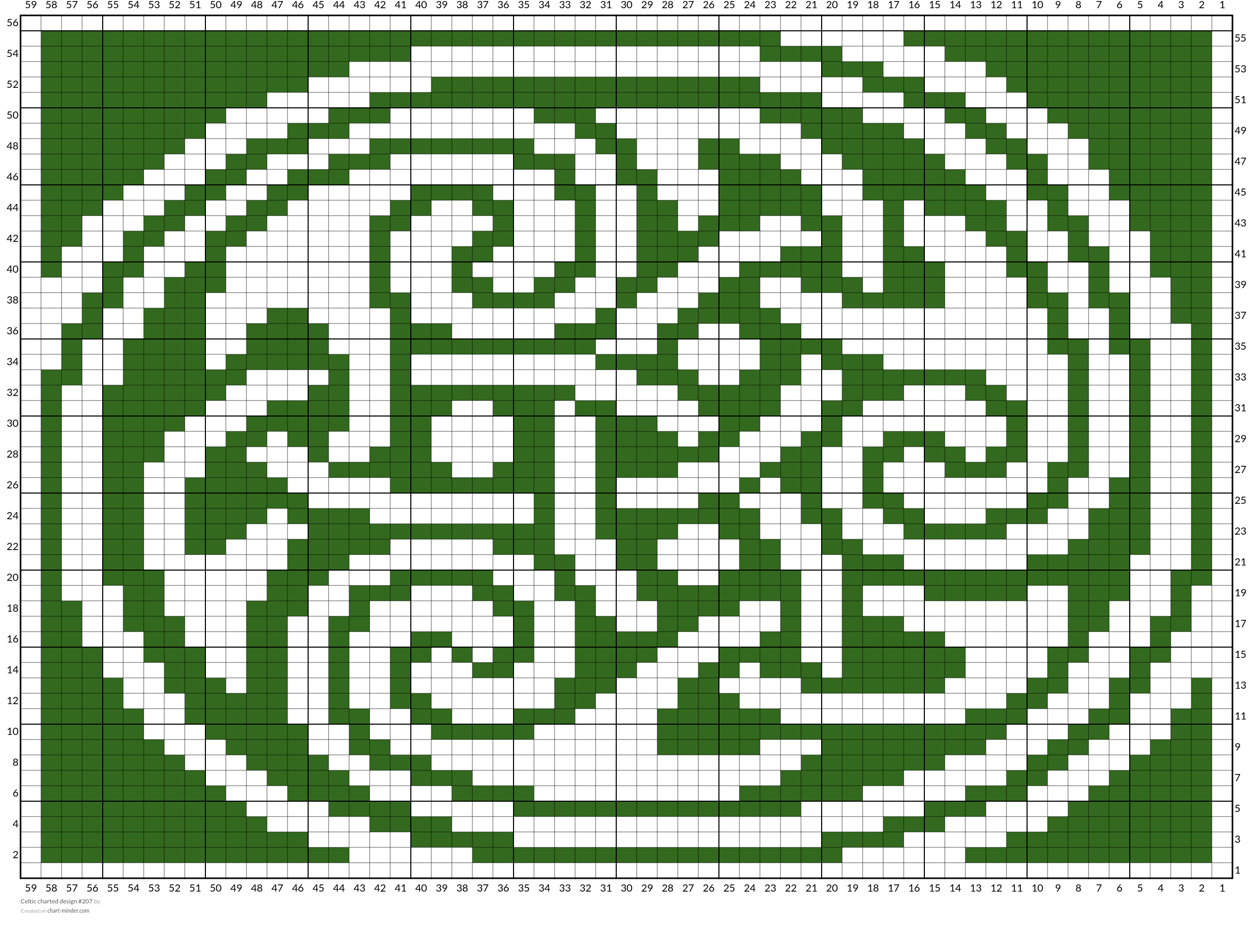 Celtic charted design #207
