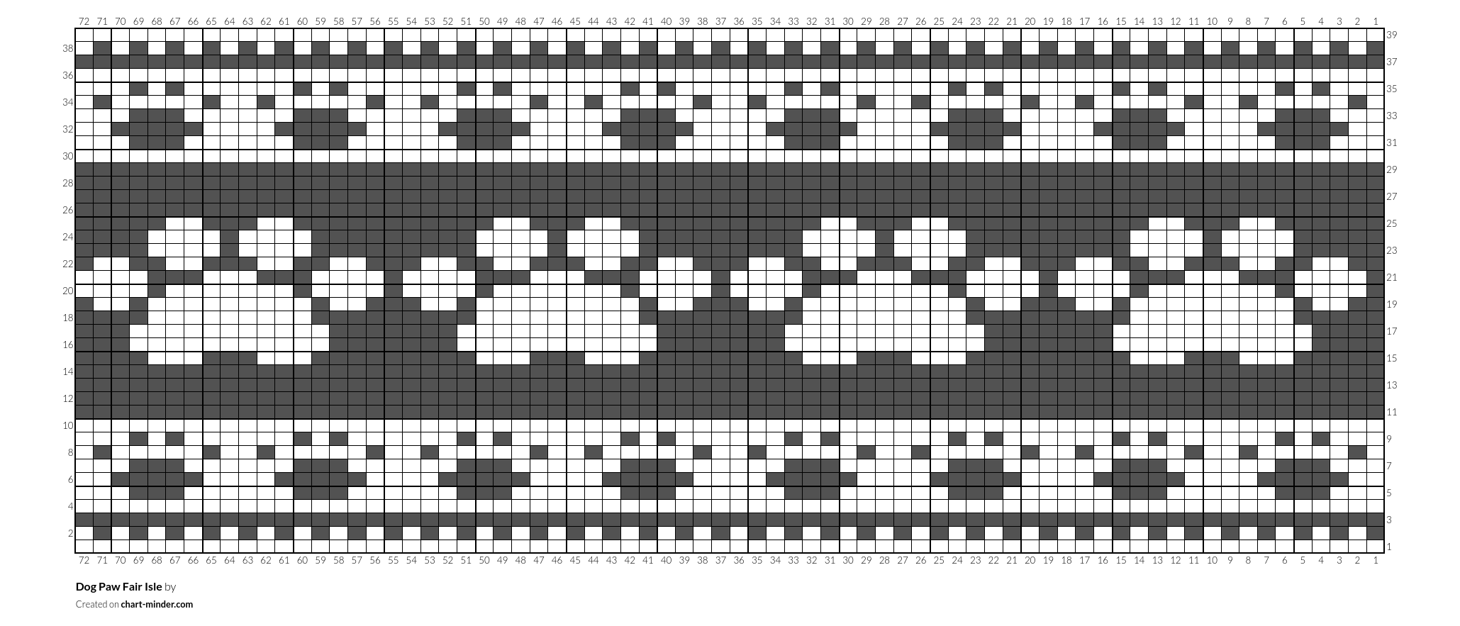 Dog Paw Fair Isle