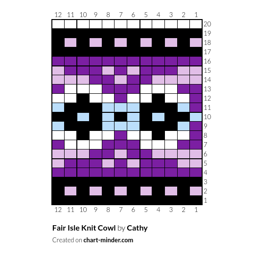 Fair Isle Knit Cowl