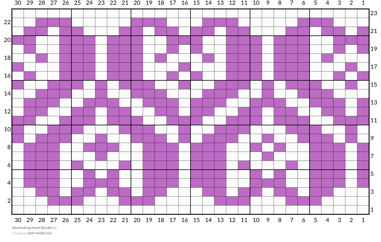 Interlocking Heart Border
