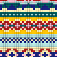 lucy fair isle blue red