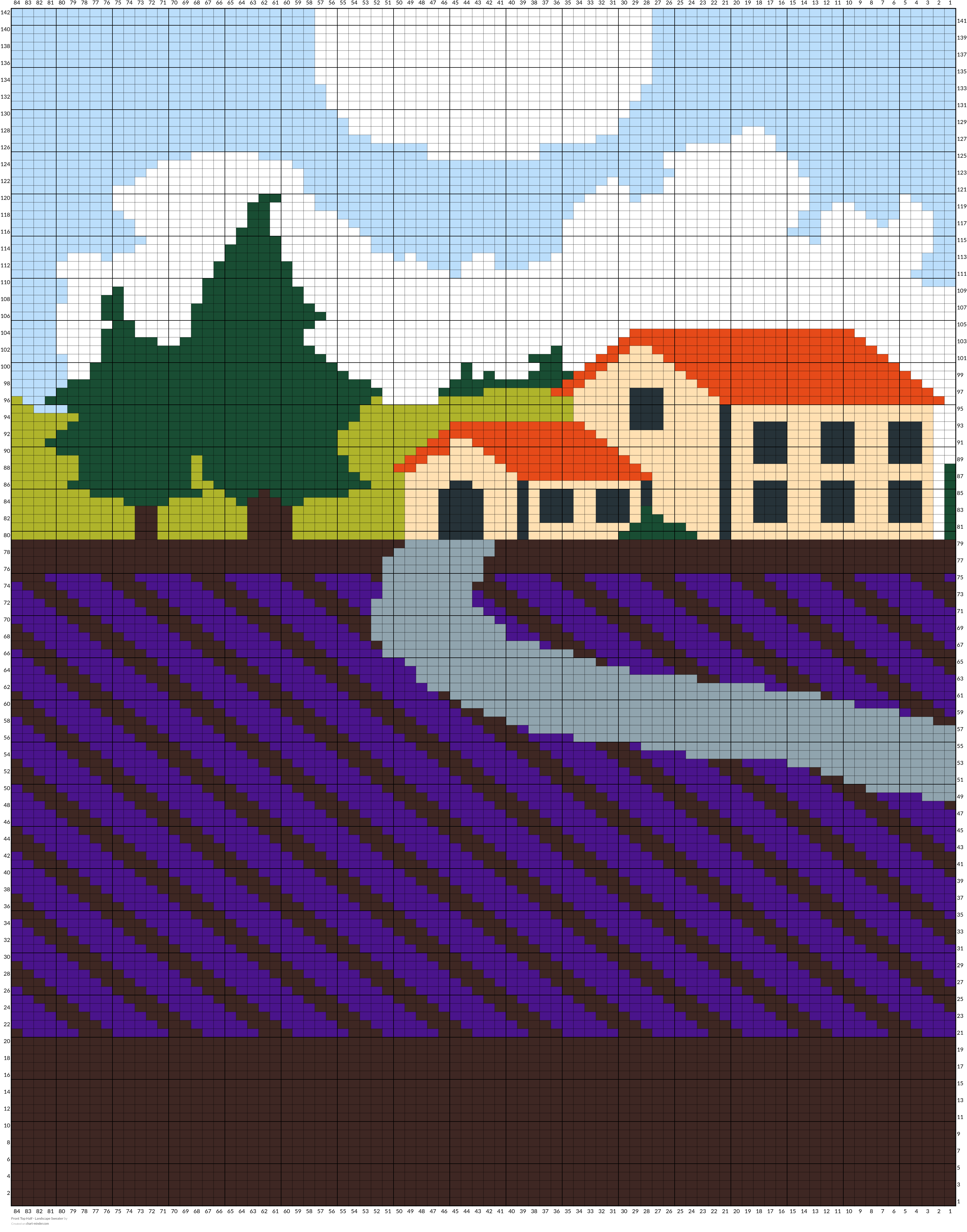Front Top Half - Landscape Sweater