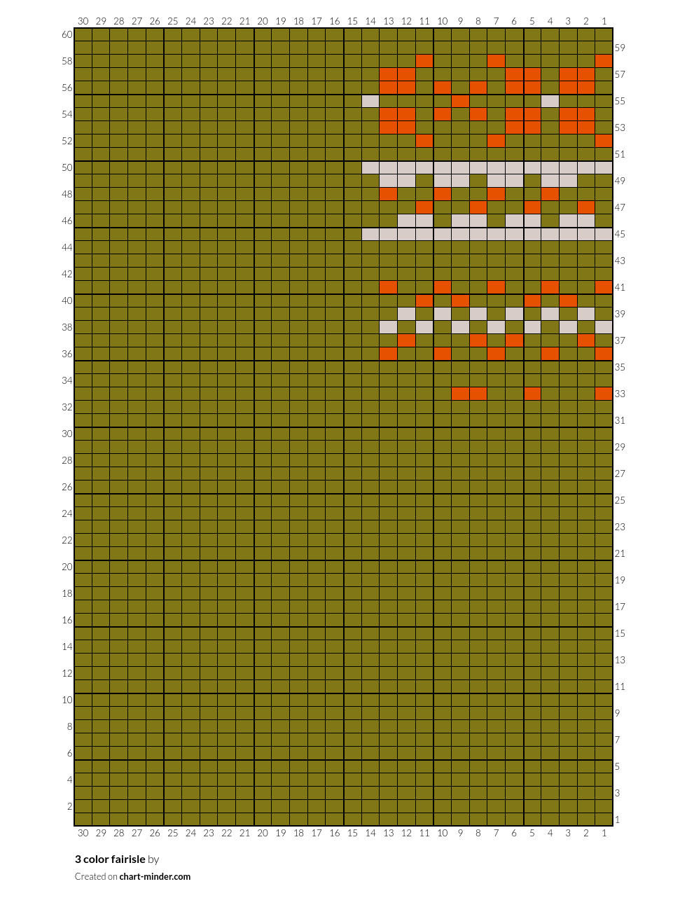3 color fairisle