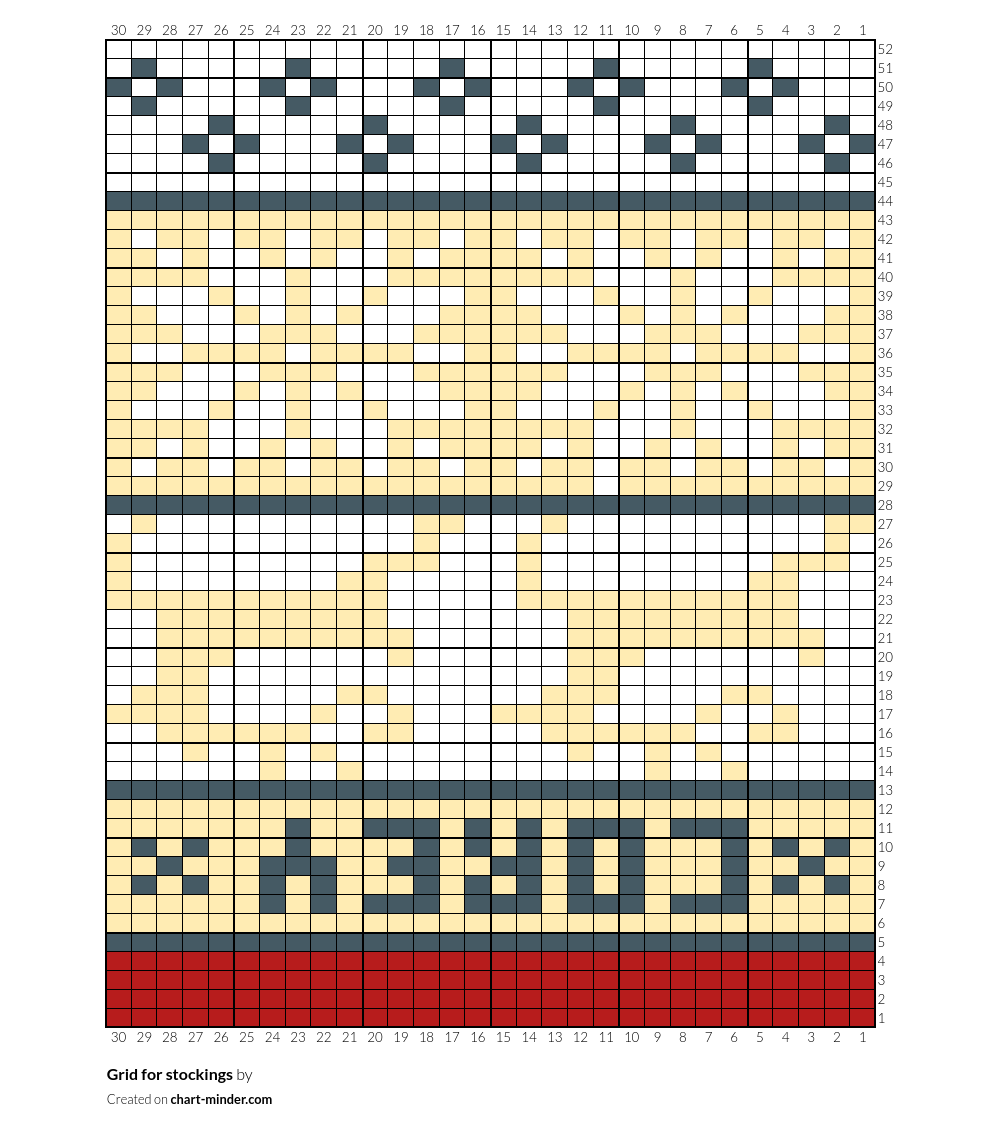 Grid for stockings