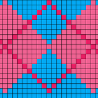 Argyle with fish motif